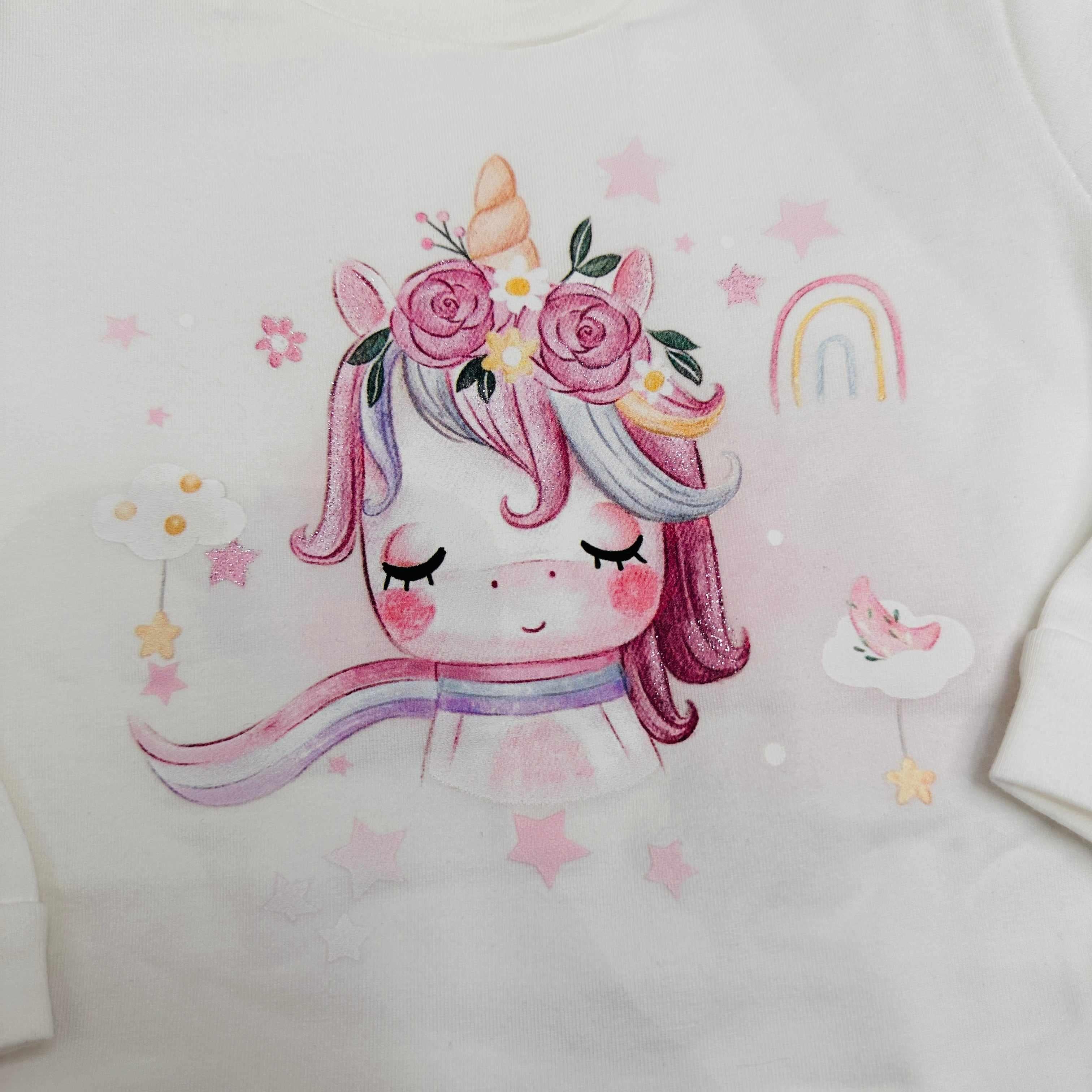Maglia e leggings unicorno