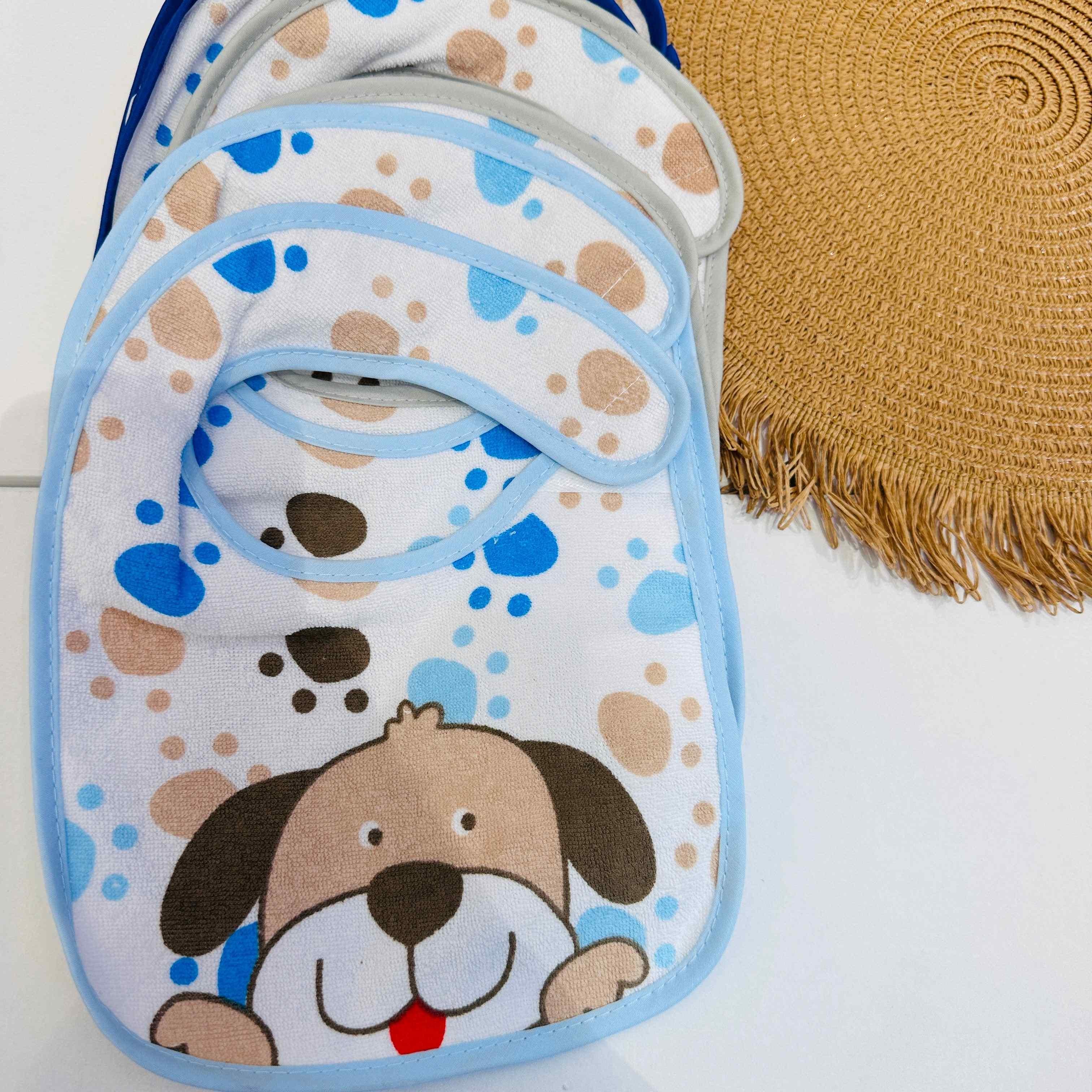 Set 6 bavette a strappo neonato