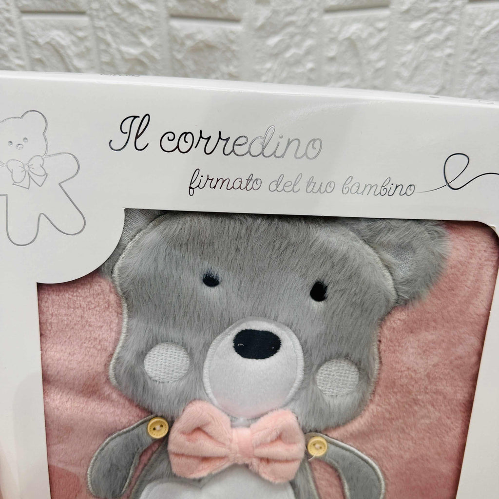 Coperta pile Dim 75x90 cagnolino Rosa