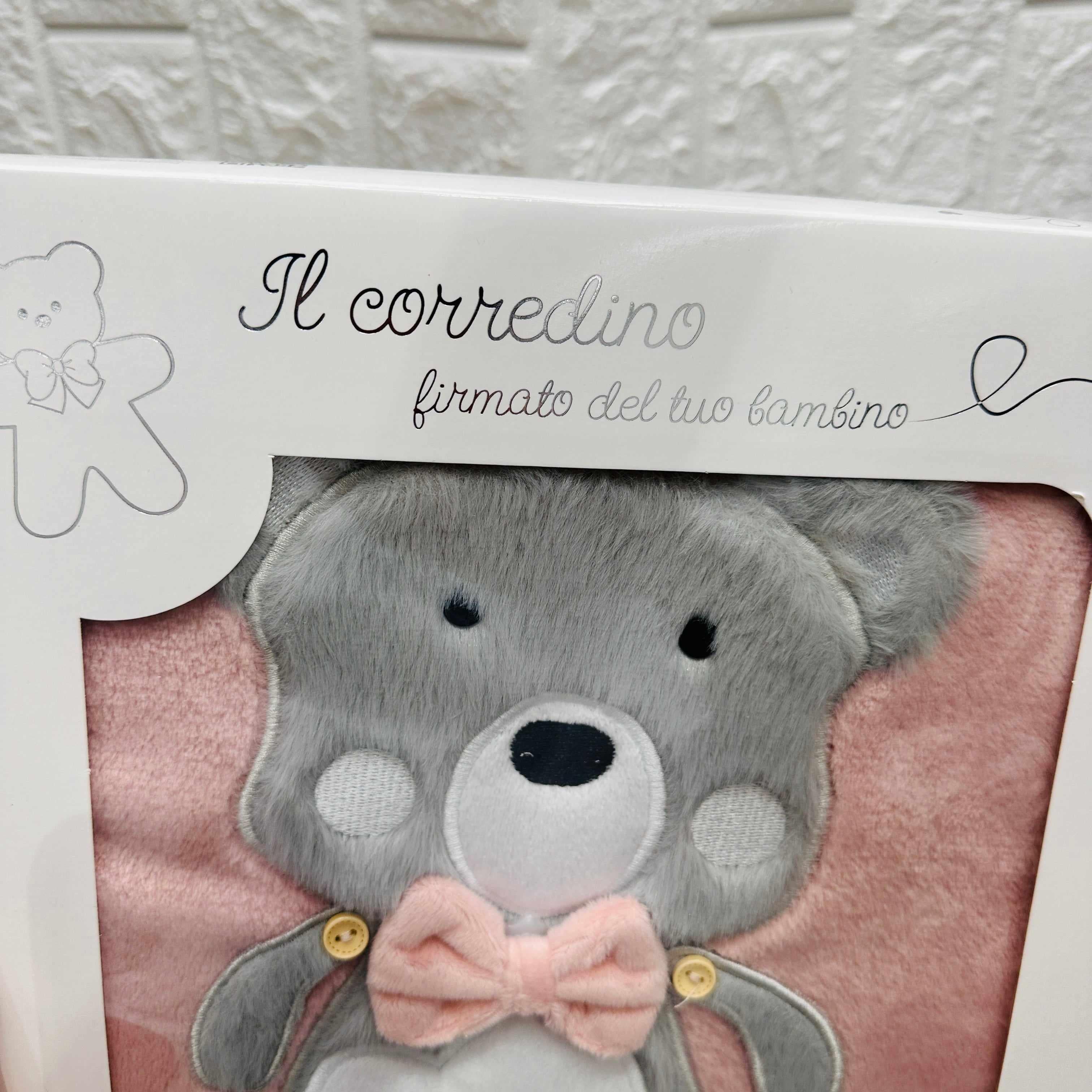 Coperta pile Dim 75x90 cagnolino Rosa