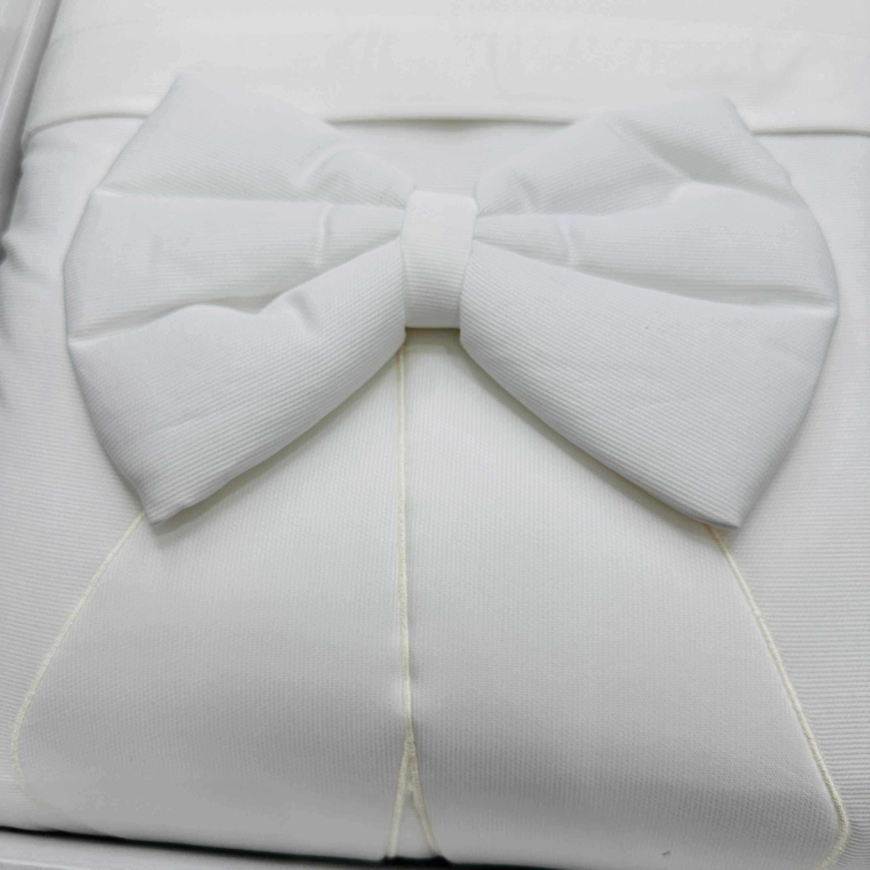 Set completo carrozzina fiocco bianco