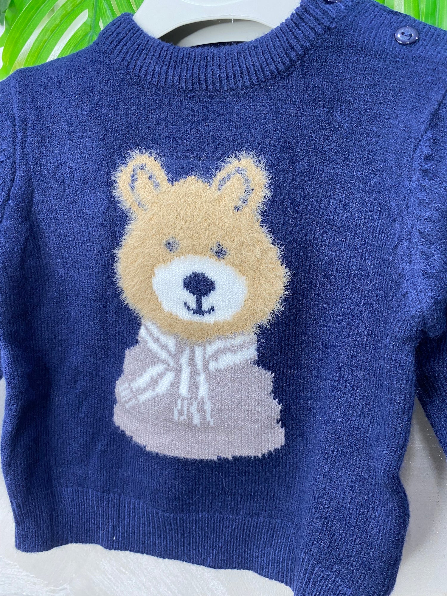 Maglioncino Orsetto Tenerissimo Sweet Junior Blu L061