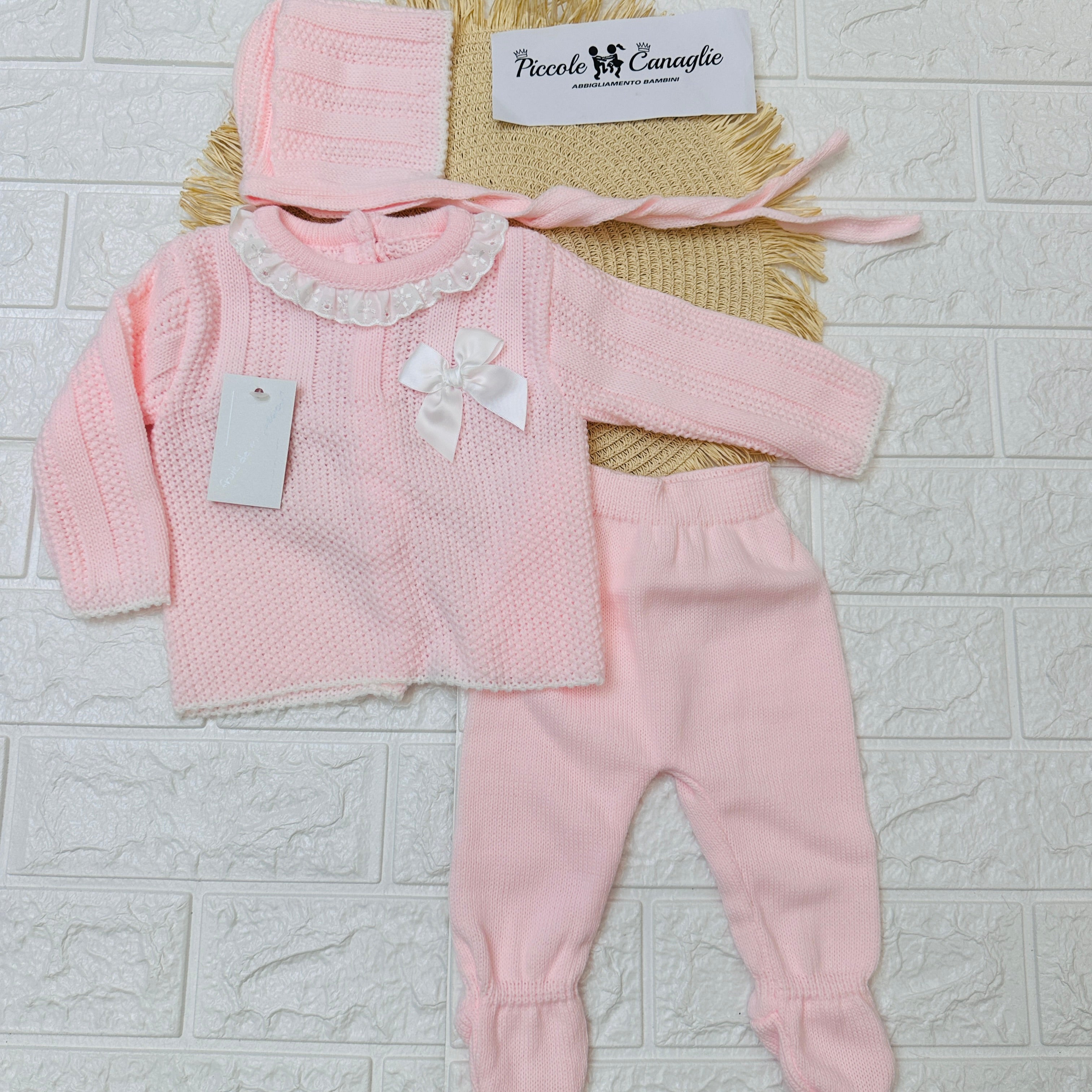 Completo 0-3 rosa mesi 1585