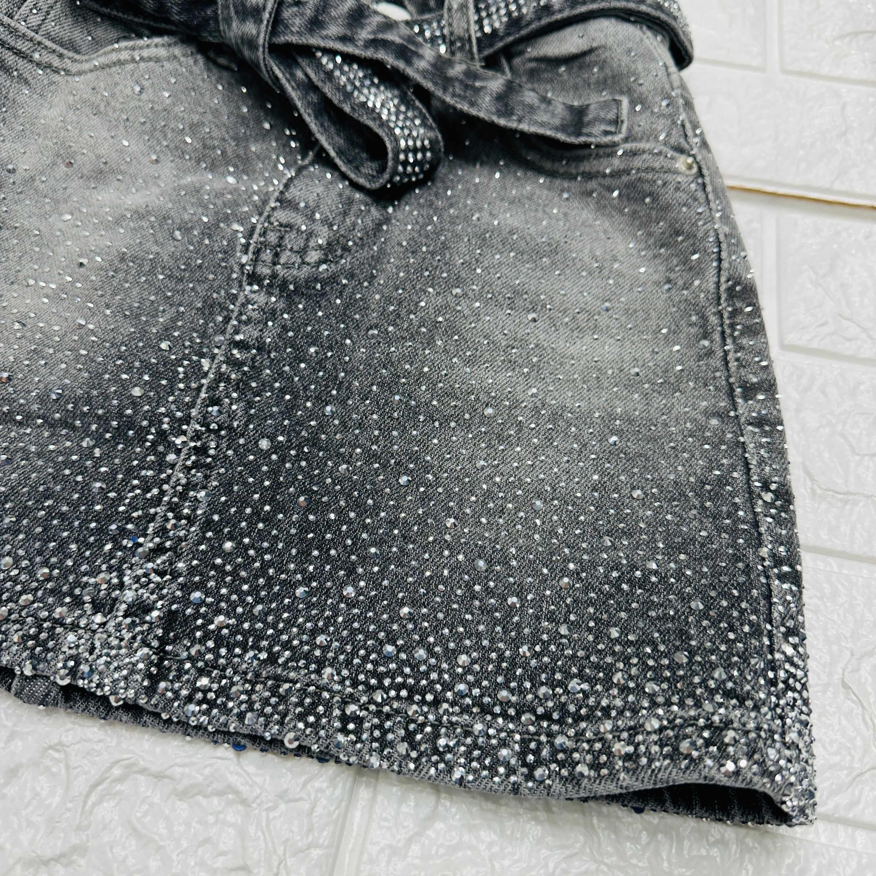 Gonna jeans Bimba Brillantini z55