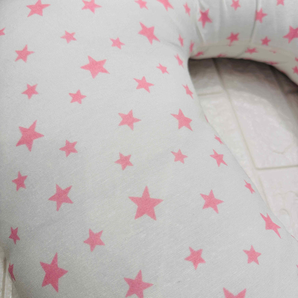 Ciambella allattamento stelle rosa