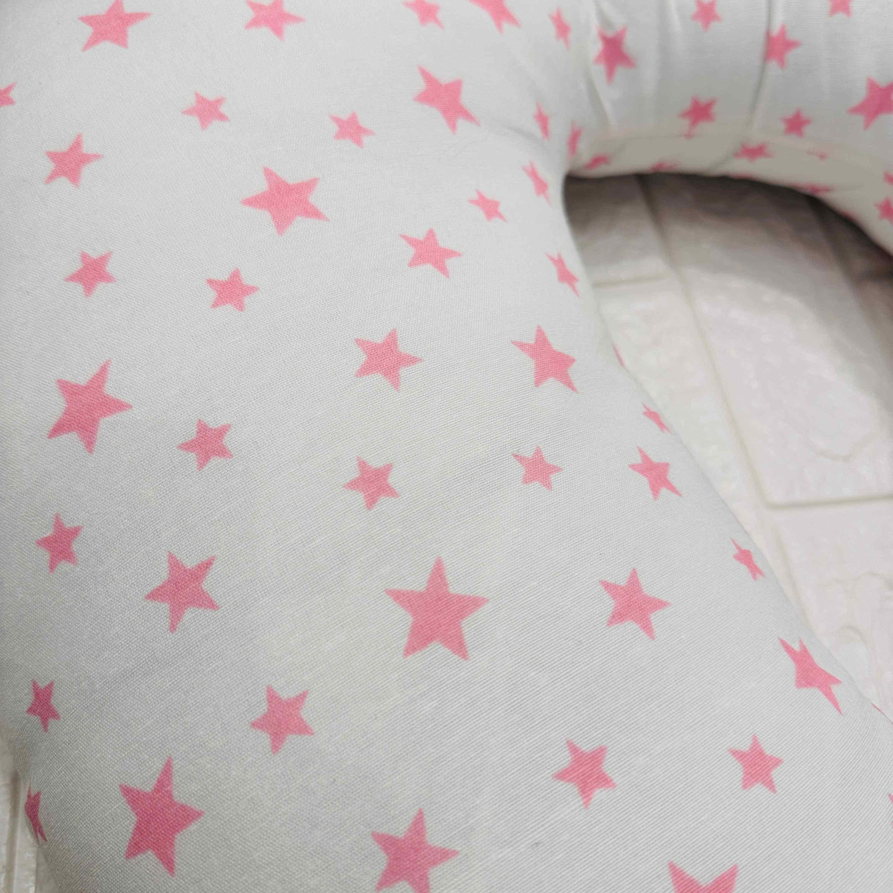 Ciambella allattamento stelle rosa