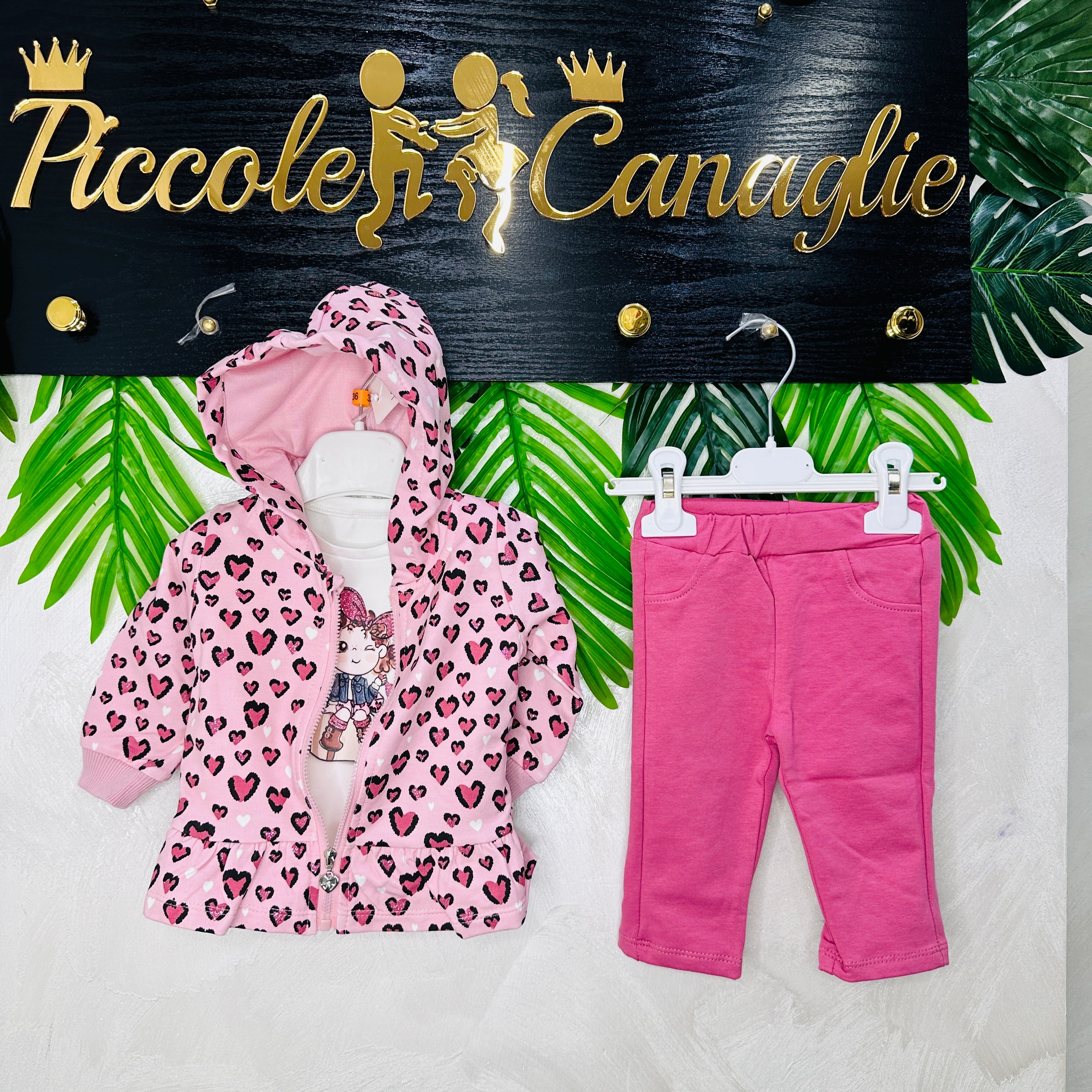 Tuta BabyLeopard Rosa