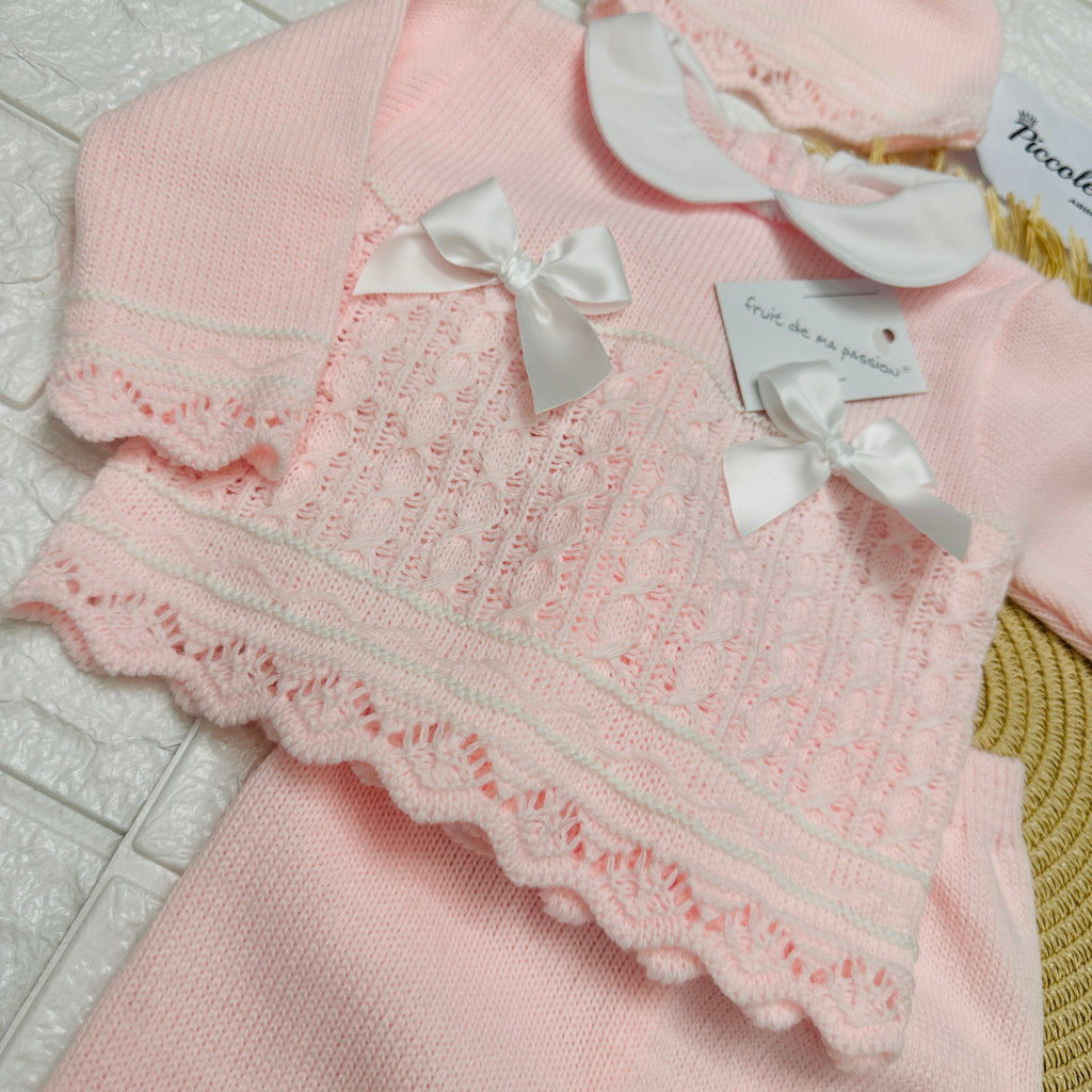 Completo 0-3 mesi rosa 1552