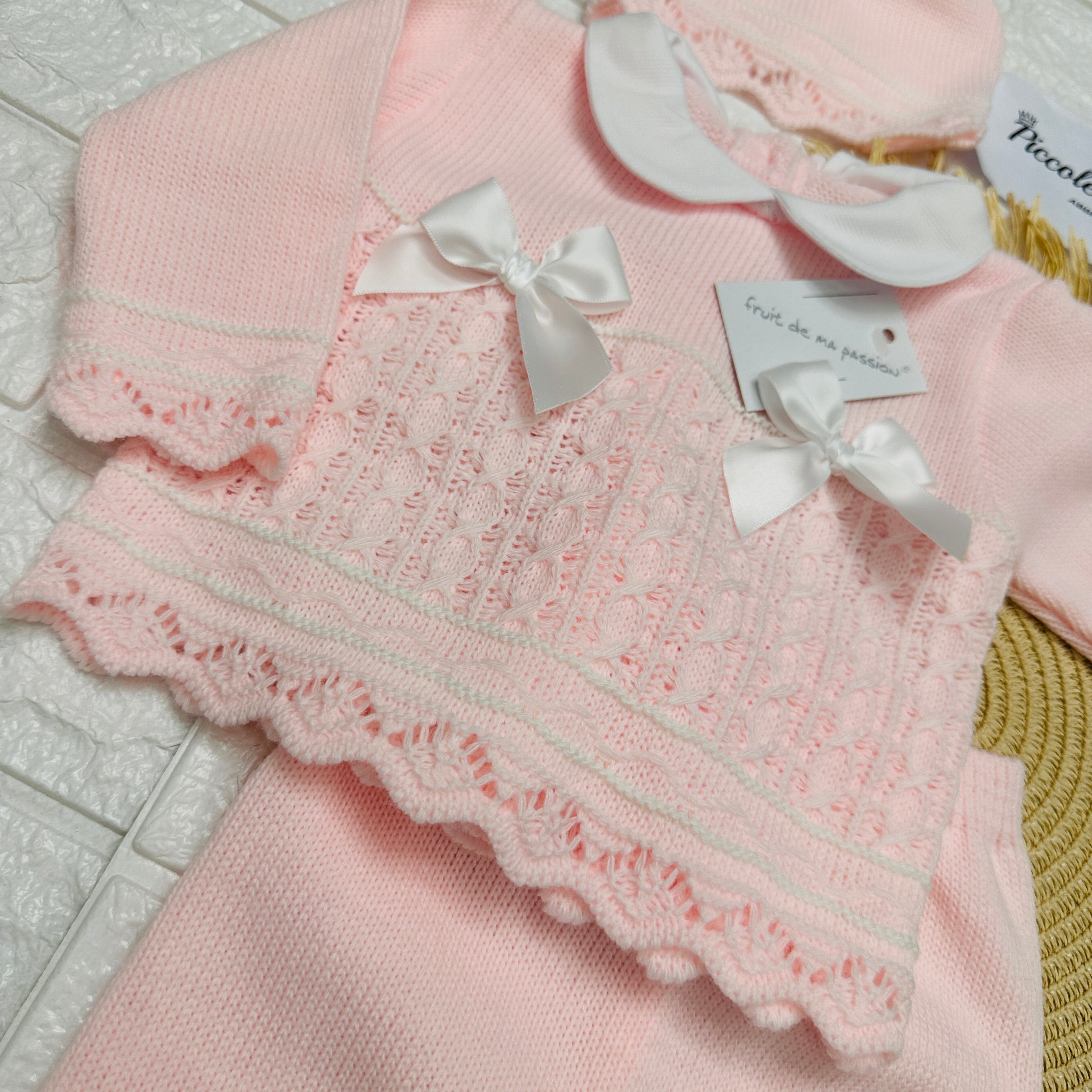 Completo 0-3 mesi rosa 1552