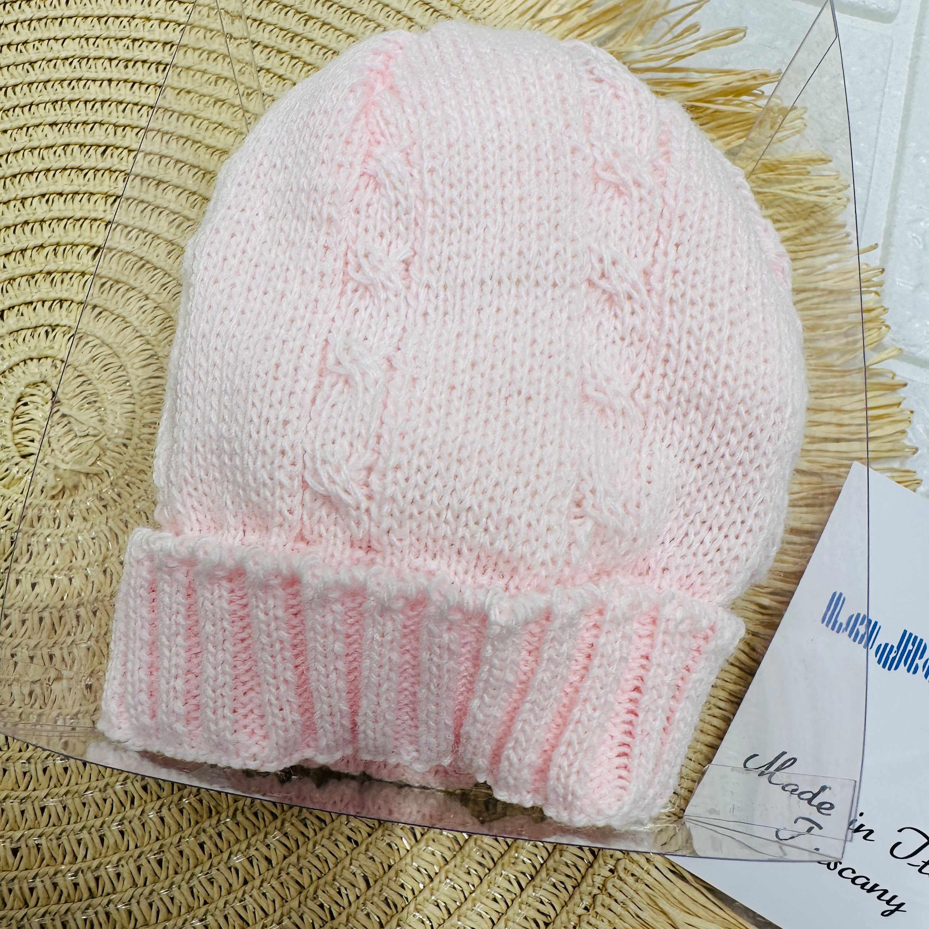 Cappellino lana Rosa c206