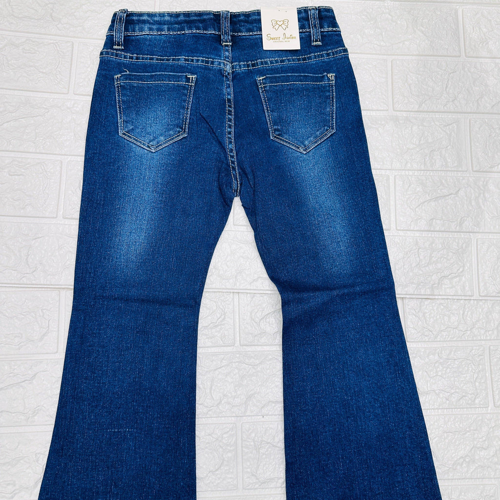 Jeans bimba brillantini Zs267