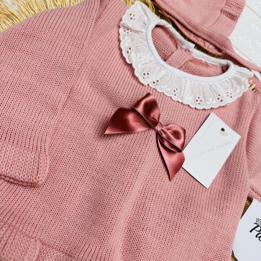 Completo 0-3 mesi rosa antico 1069