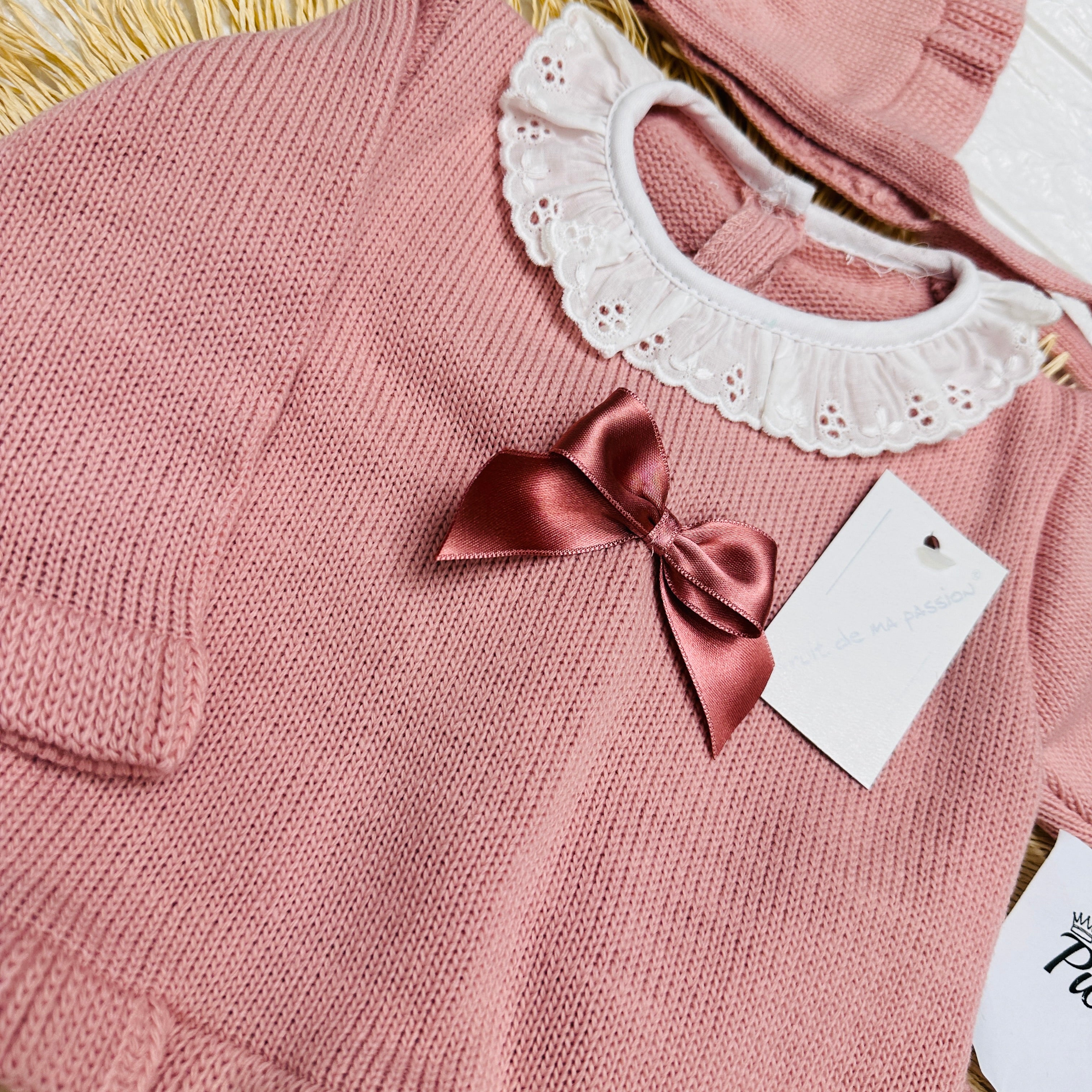 Completo 0-3 mesi rosa antico 1069