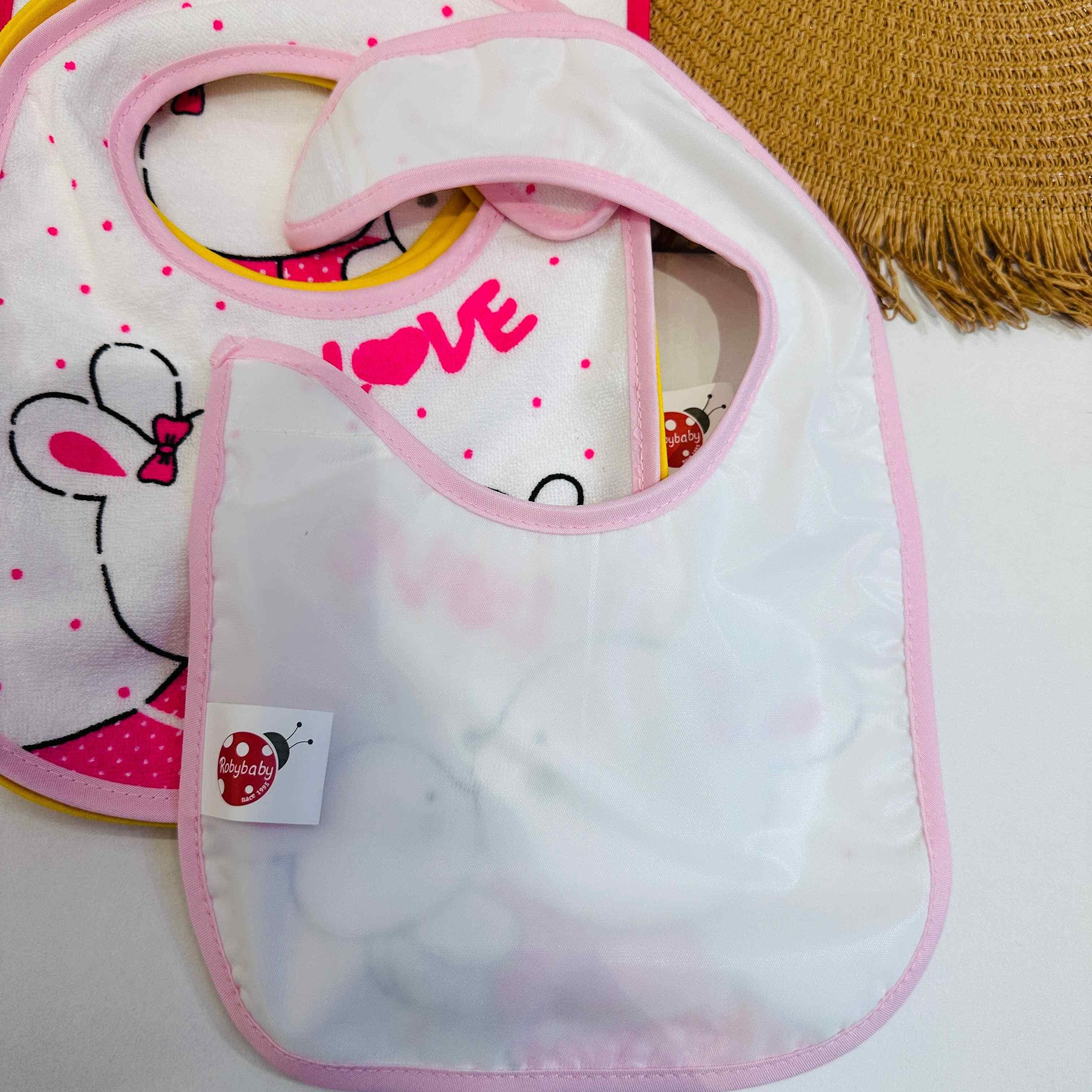 Set 6 bavette a strappo neonata