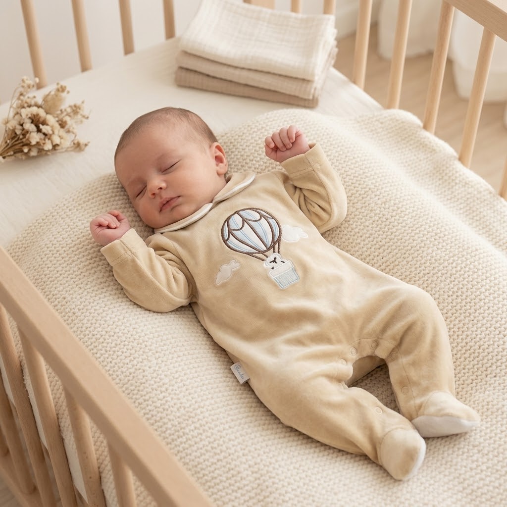 Tutina Ciniglia Orsetto Mongolfiera Beige Gb9r0069 Giubebe’