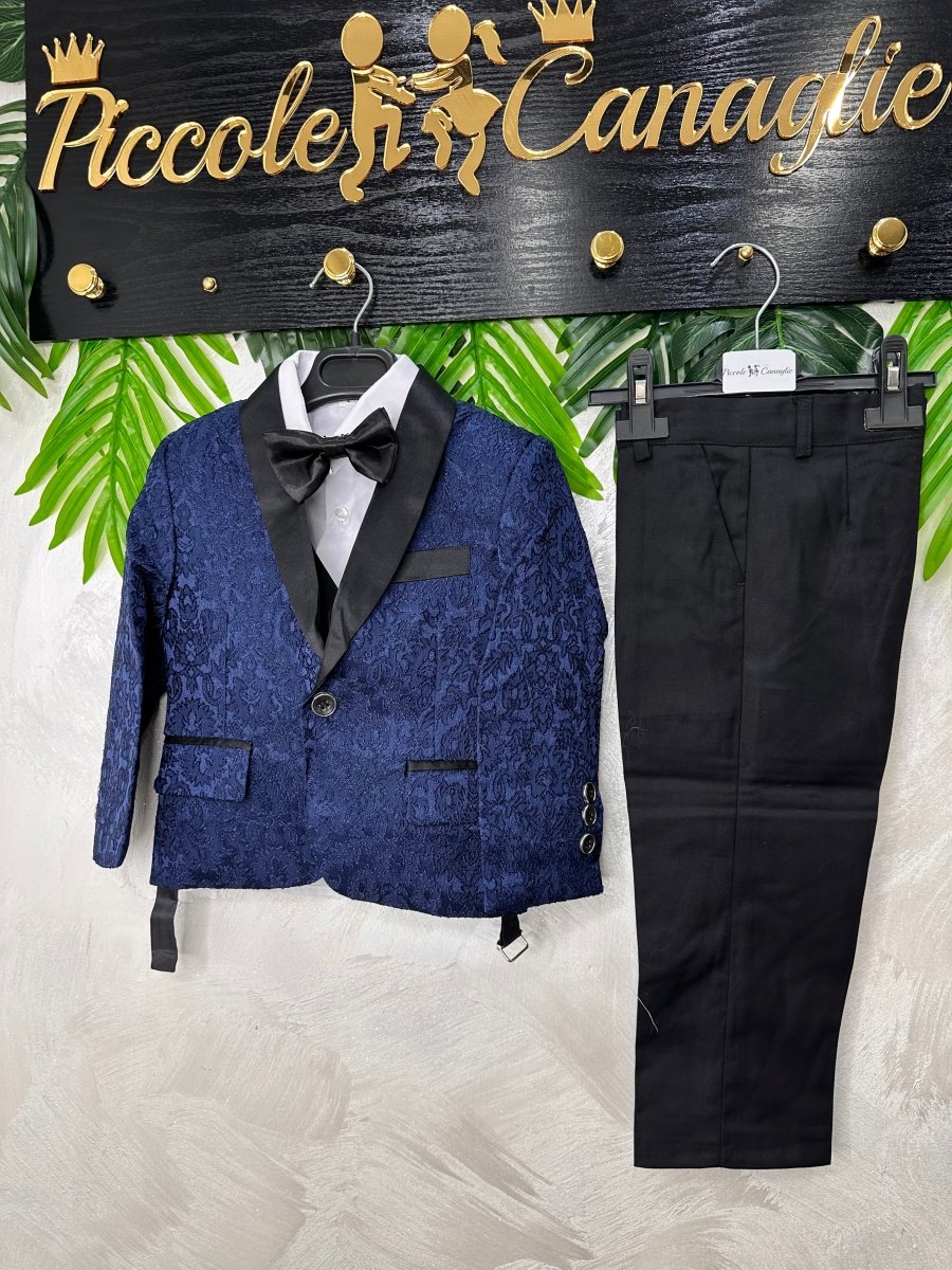 Abito Damasco Blu A75 - Piccole Canaglie - PC25098