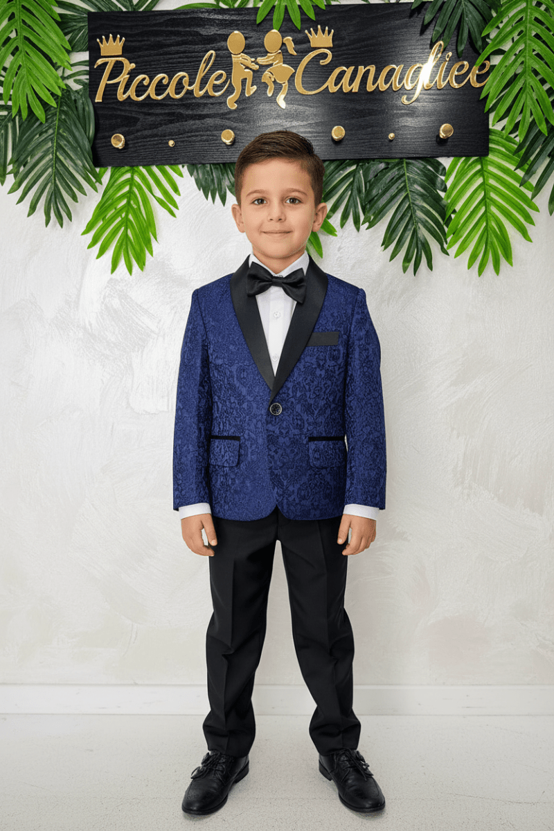 Abito Damasco Blu A75 - Piccole Canaglie - PC25098