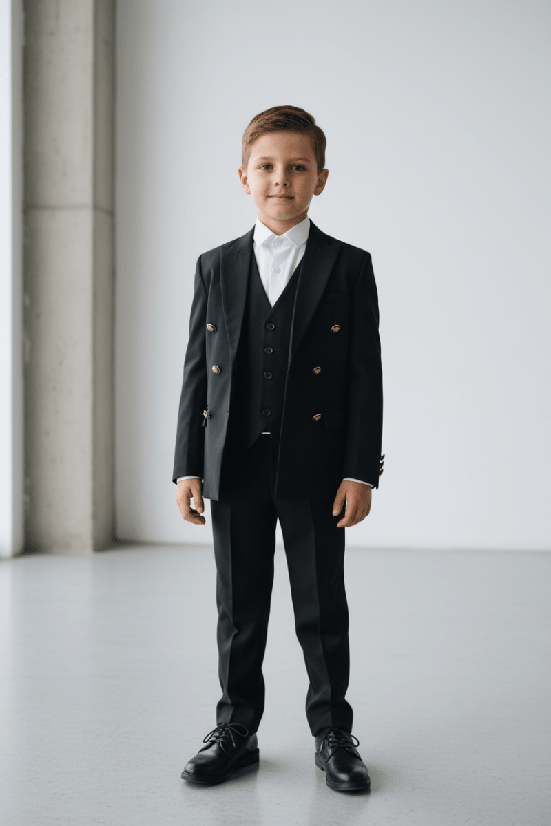 Abito Doppio Petto Nero - Piccole Canaglie - PC25145