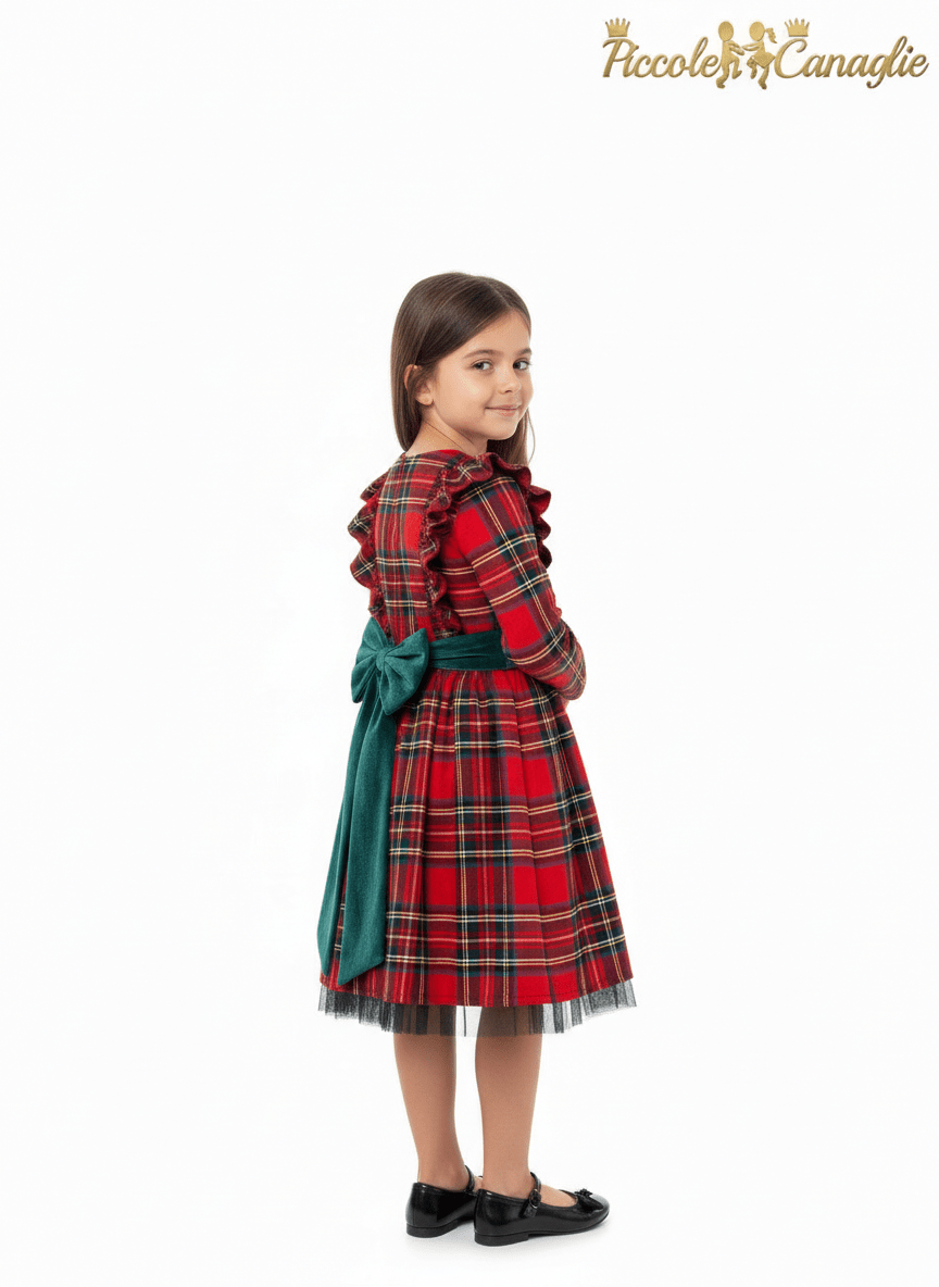 Abito scozzese bimba - Piccole Canaglie - 