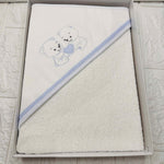 Accappatoio celeste neonato ART AT001153 - Piccole Canaglie - PC20010