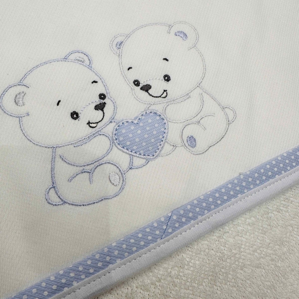 Accappatoio celeste neonato ART AT001153 - Piccole Canaglie - PC20010