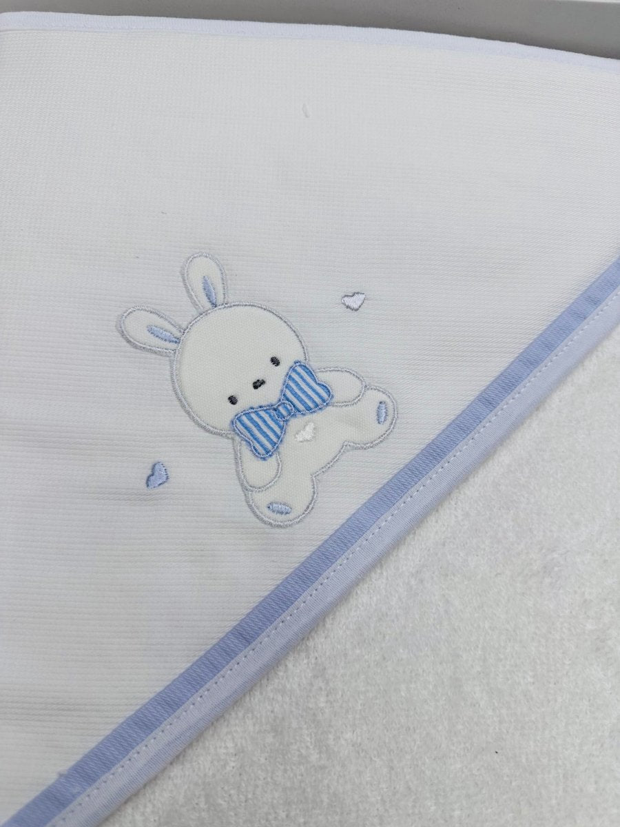 Accappatoio coniglio celeste AT001162 - Piccole Canaglie - PC23757