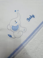 Accappatoio elefantino celeste AT001158 - Piccole Canaglie - PC23302