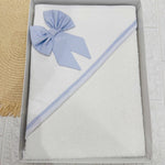 Accappatoio fiocco celeste ART 001104 - Piccole Canaglie - PC21956