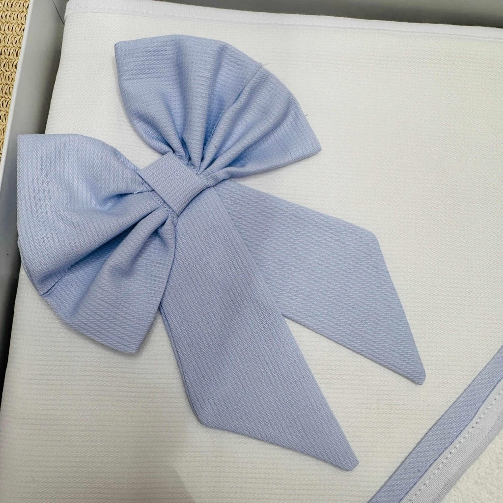 Accappatoio fiocco celeste ART 001104 - Piccole Canaglie - PC21956