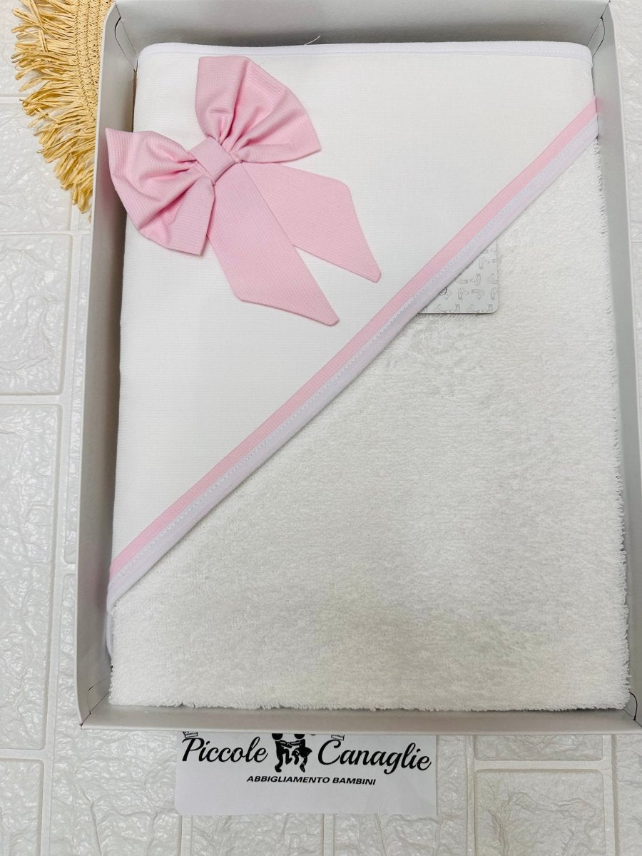 Accappatoio fiocco rosa AT001104 - Piccole Canaglie - PC24489