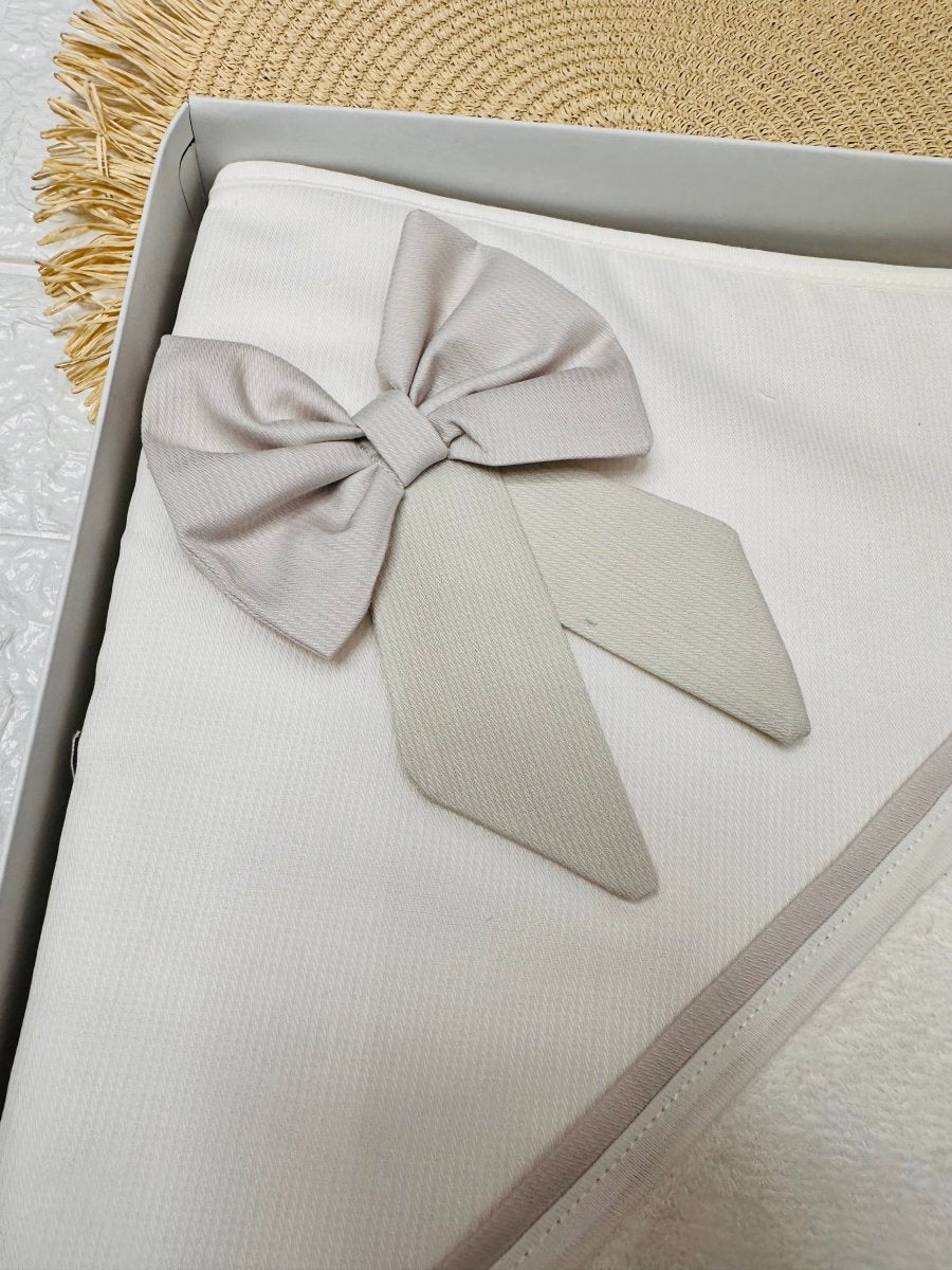 Accappatoio fiocco tortora AT001104 - Piccole Canaglie - PC24488