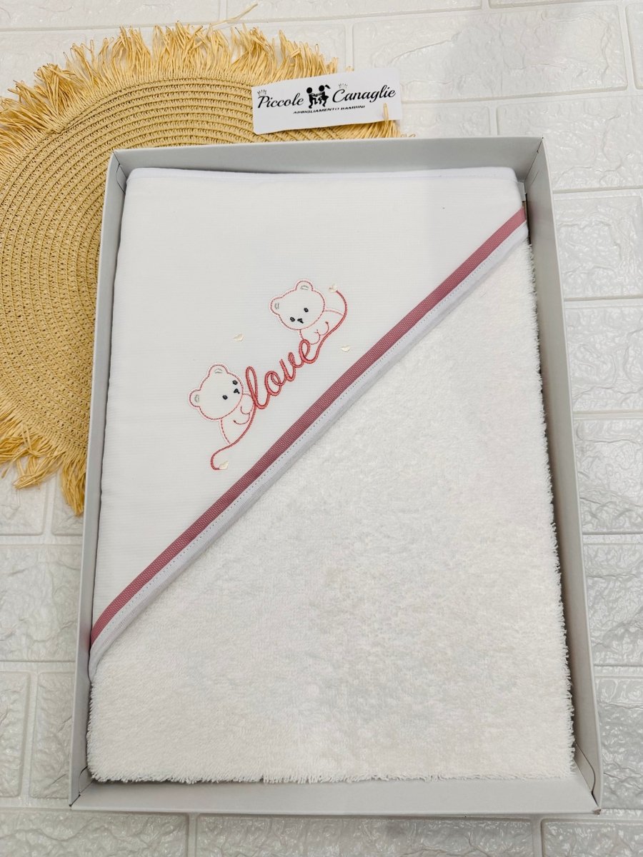 Accappatoio Love Rosa Antico At001174 - Piccole Canaglie - PC25866