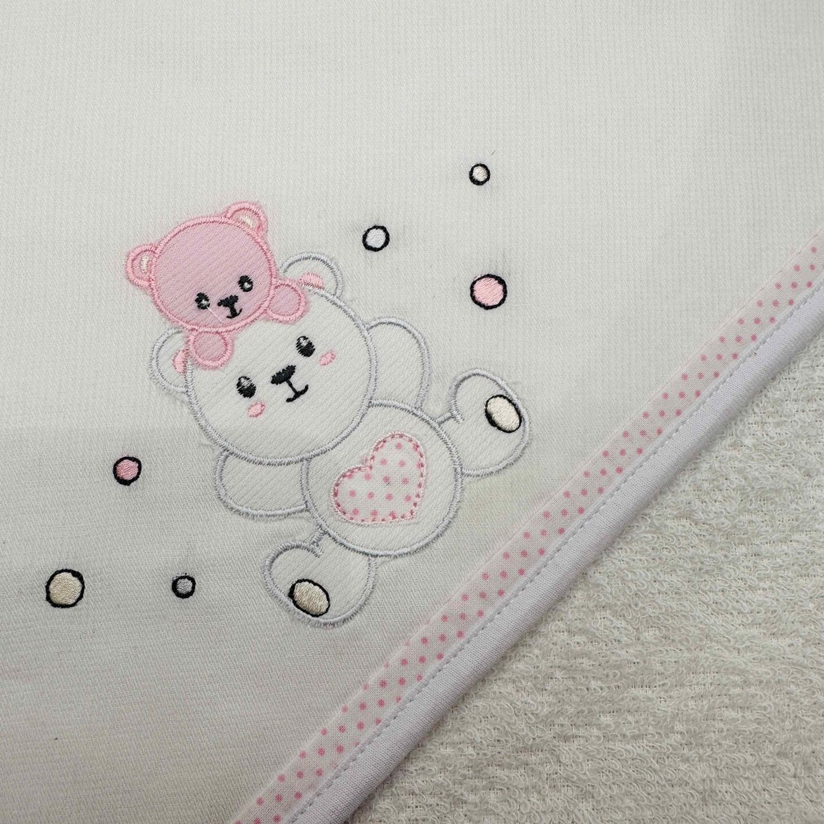 Accappatoio neonata rosa ART AT001148 - Piccole Canaglie - PC20016