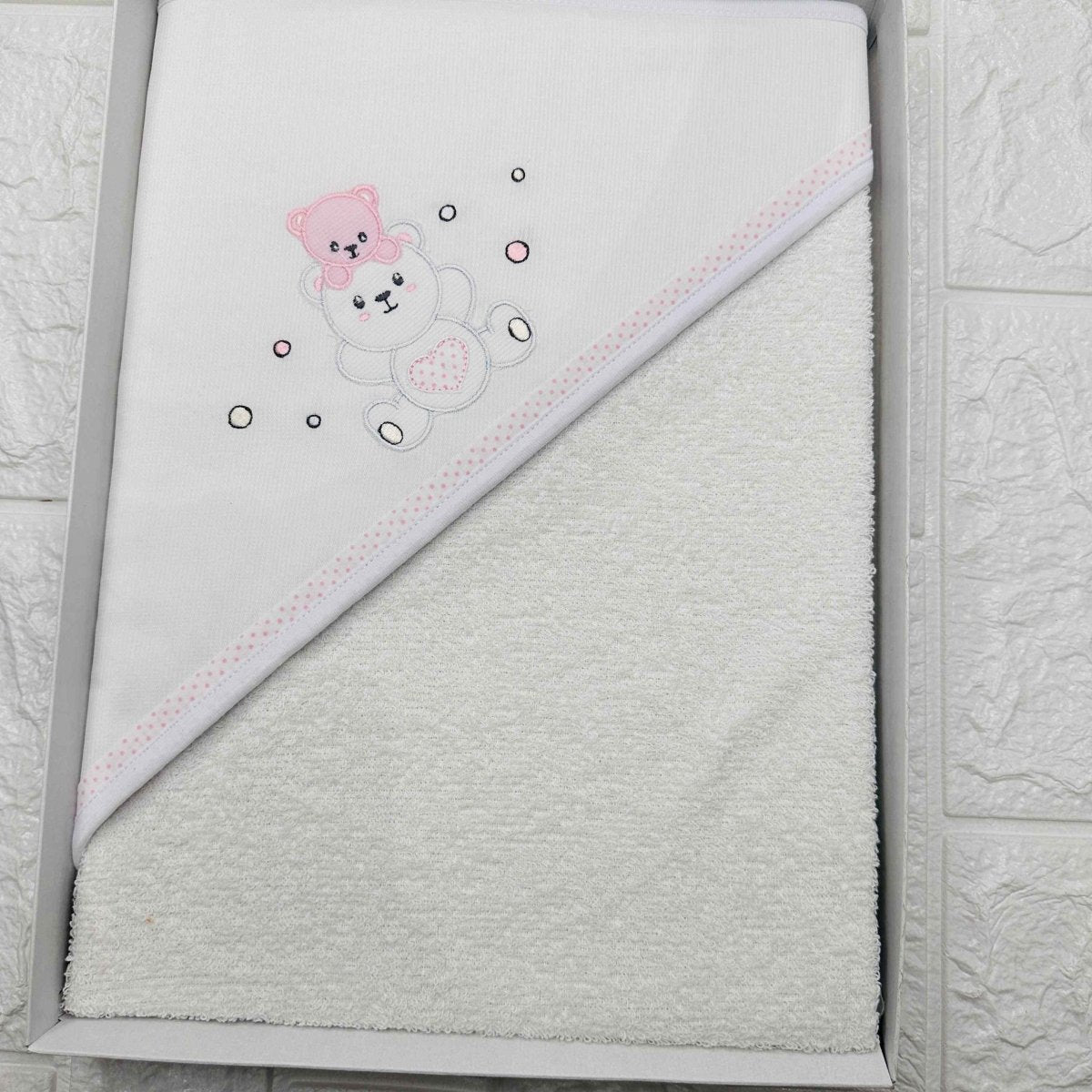 Accappatoio neonata rosa ART AT001148 - Piccole Canaglie - PC20016