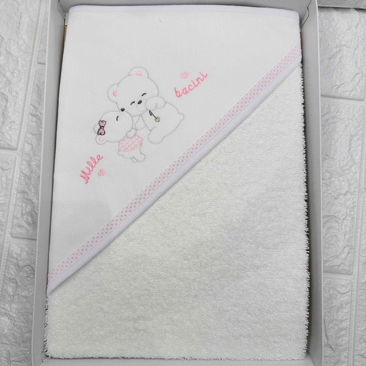 Accappatoio neonata Rosa ART AT001150 - Piccole Canaglie - PC20017