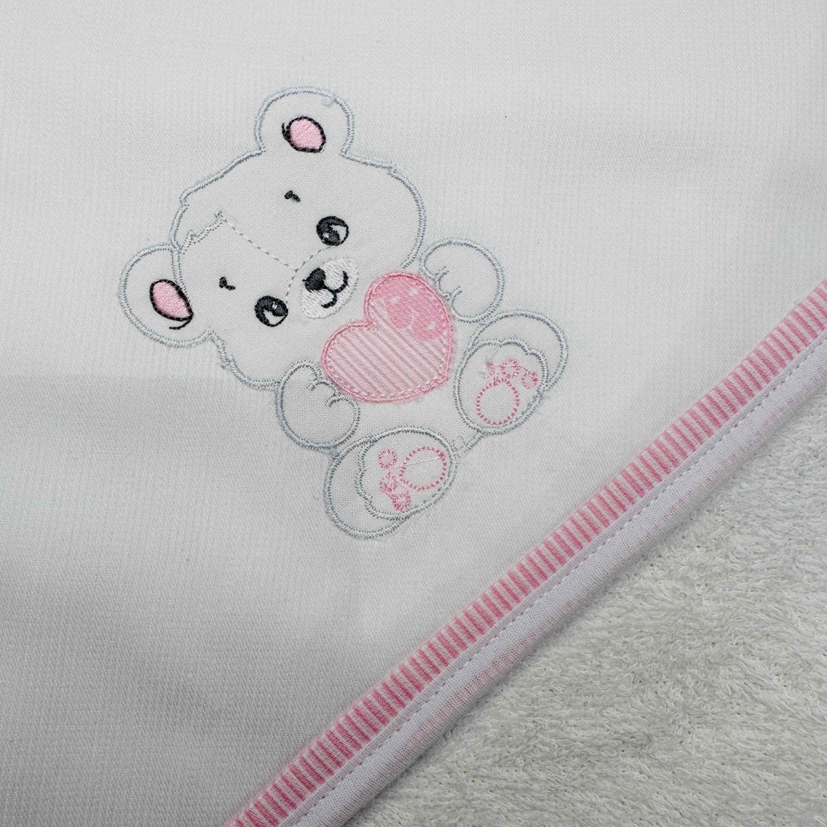 Accappatoio neonata rosa ART AT001157 - Piccole Canaglie - PC20013