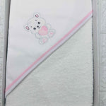 Accappatoio neonata rosa ART AT001157 - Piccole Canaglie - PC20013