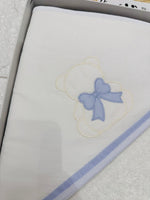 Accappatoio orso Fiocco celeste AT001166 - Piccole Canaglie - PC23300