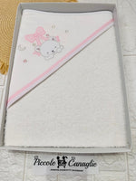 Accappatoio Orso Fiocco Sopra Rosa At001163 - Piccole Canaglie - PC25211