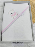 Accappatoio Orso Love Rosa At001172 - Piccole Canaglie - PC25863