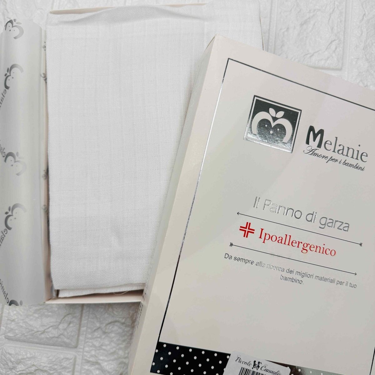 Asciugamani Delicati neonati bianchi - Piccole Canaglie - PC20032