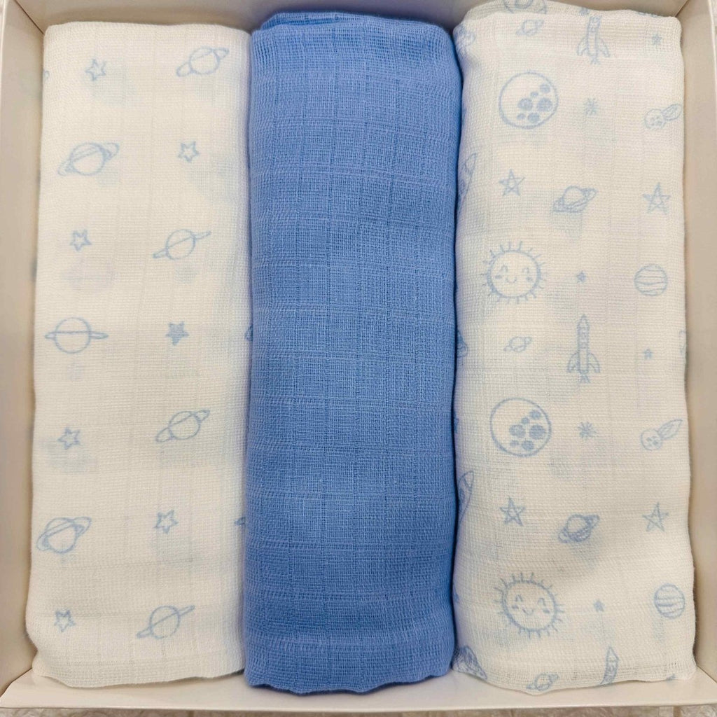 Asciugamani delicati neonati celesti - Piccole Canaglie - PC20034