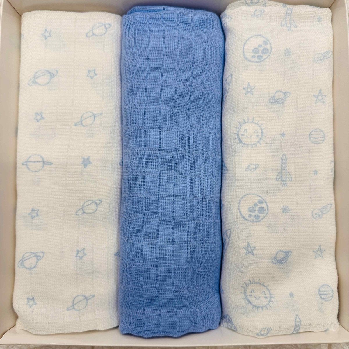 Asciugamani delicati neonati celesti - Piccole Canaglie - PC20034