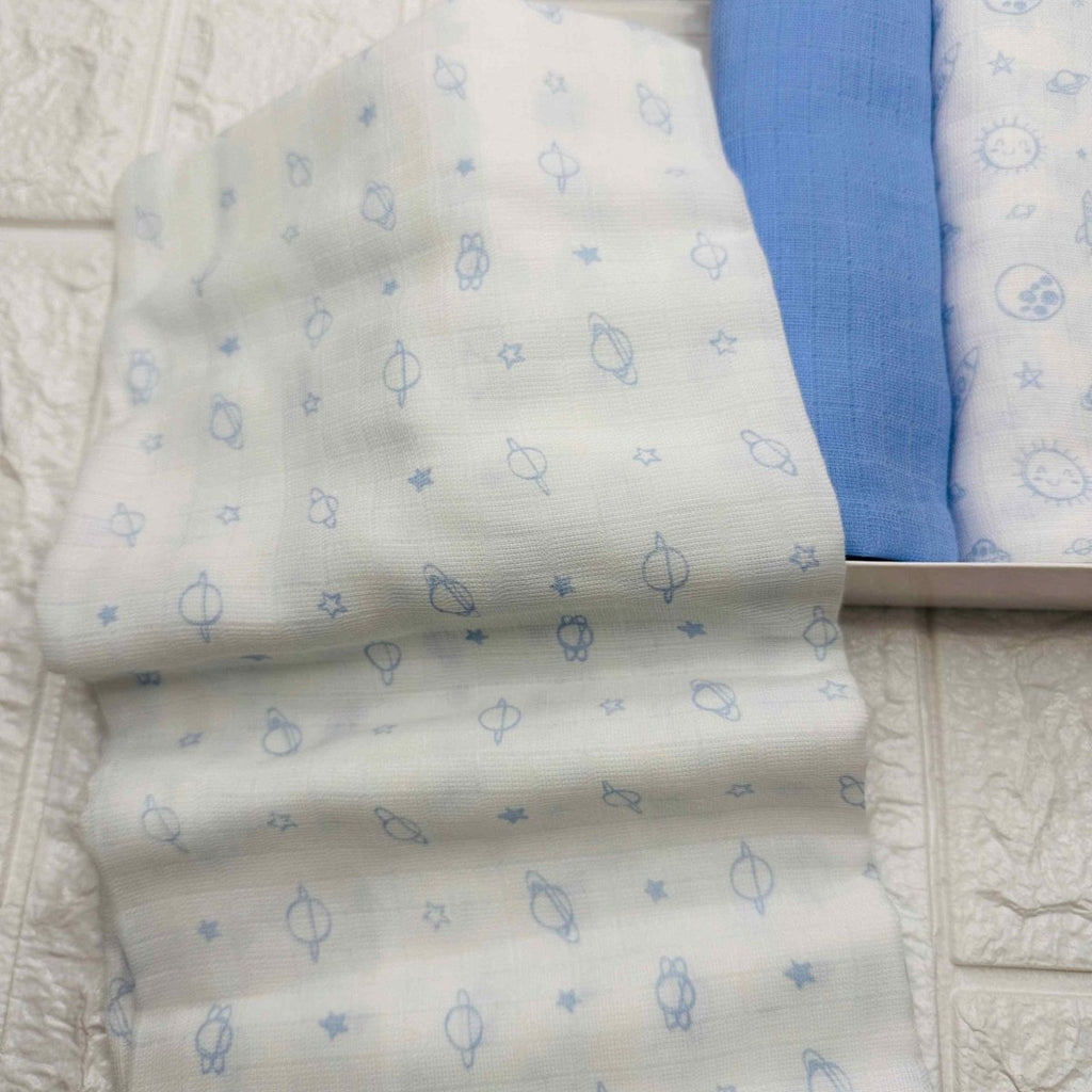 Asciugamani delicati neonati celesti - Piccole Canaglie - PC20034