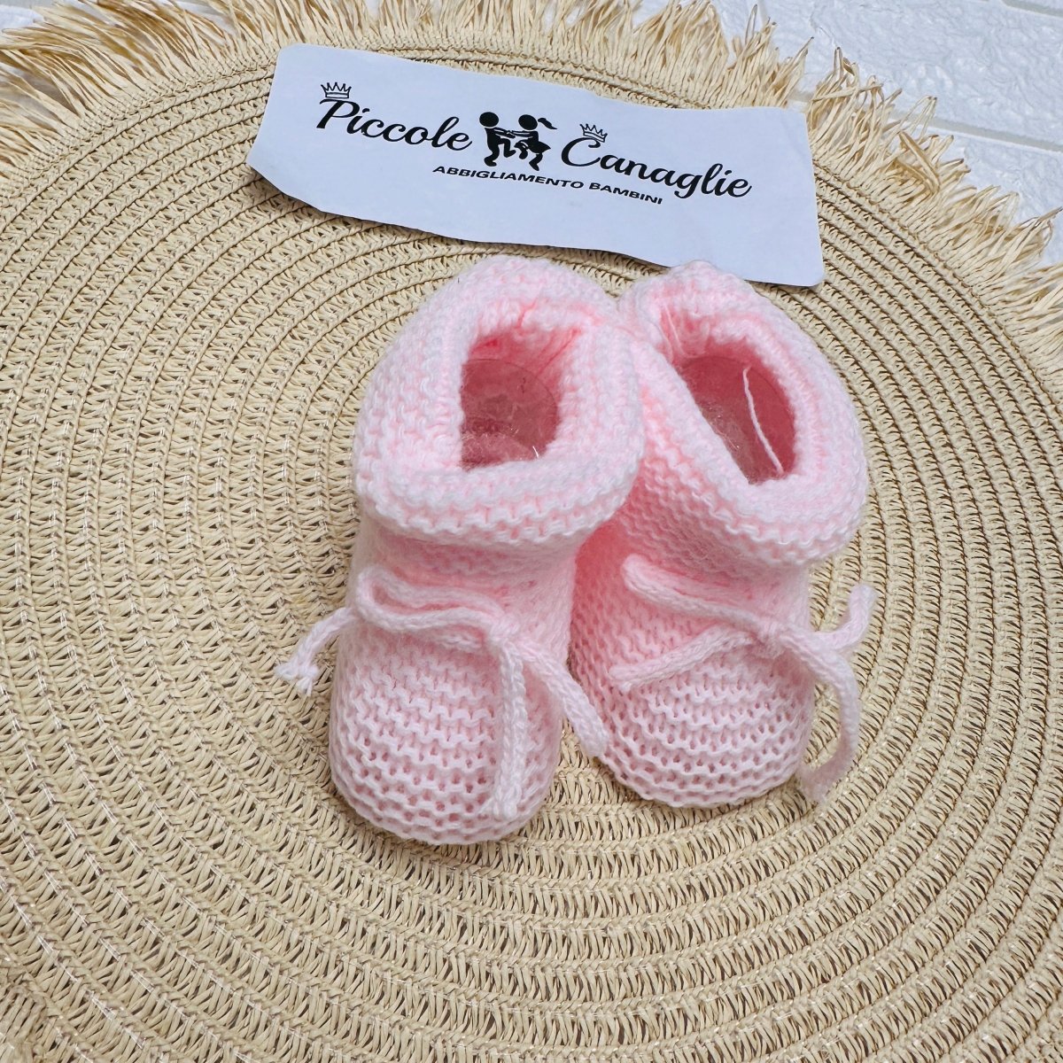 Babbucce Laccio taglia 0 - 6 mesi - Piccole Canaglie - PC22931