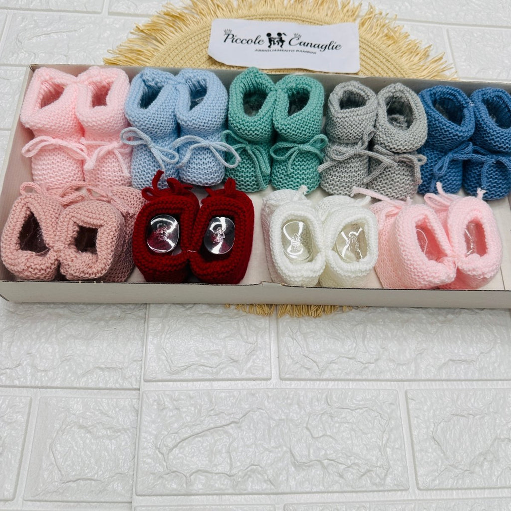 Babbucce Laccio taglia 0 - 6 mesi - Piccole Canaglie - PC22931