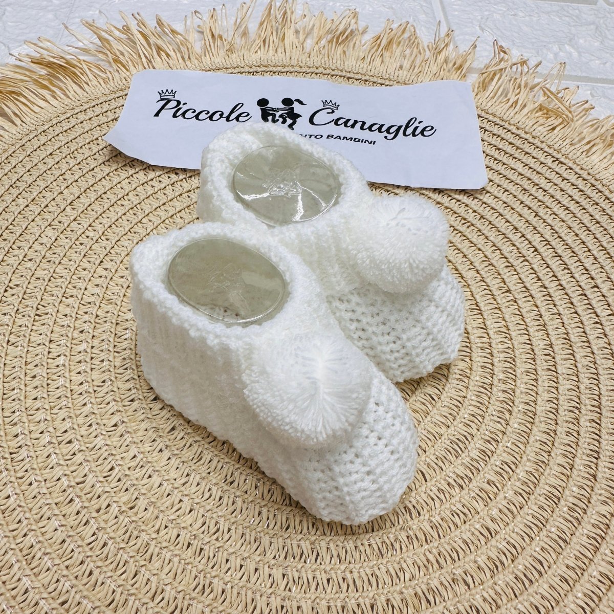 Babbucce Pon Pon Taglia 0 - 6 mesi - Piccole Canaglie - PC22922