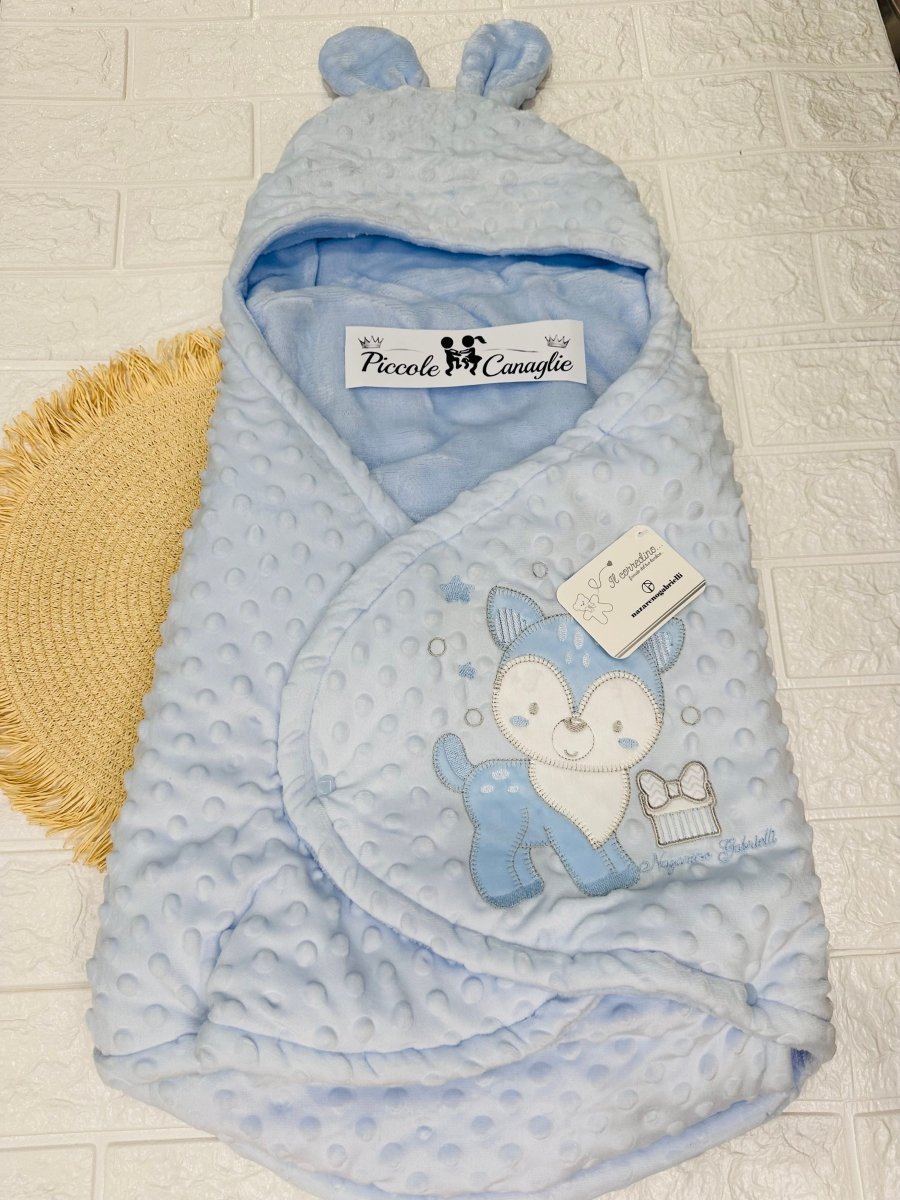 Baby sacco neoanto NG5794 celeste dis 1 cerbiatto - Piccole Canaglie - PC29828