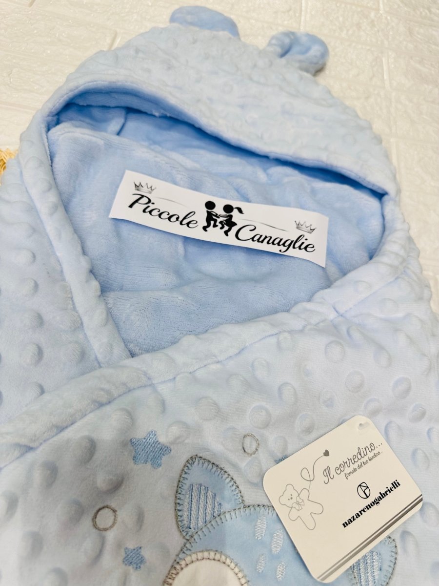 Baby sacco neoanto NG5794 celeste dis 1 cerbiatto - Piccole Canaglie - PC29828