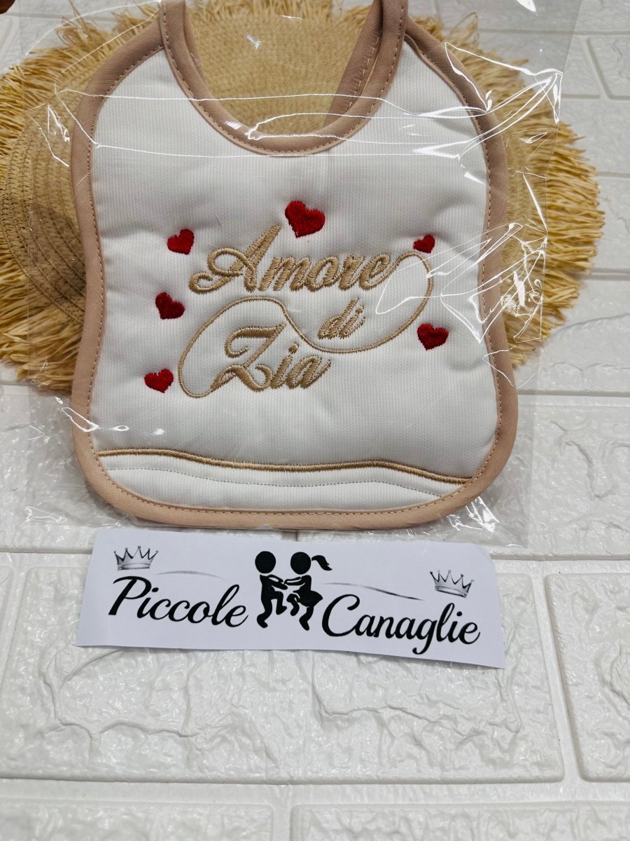 Bavetta Amore di Zia beige - Piccole Canaglie - PC29932